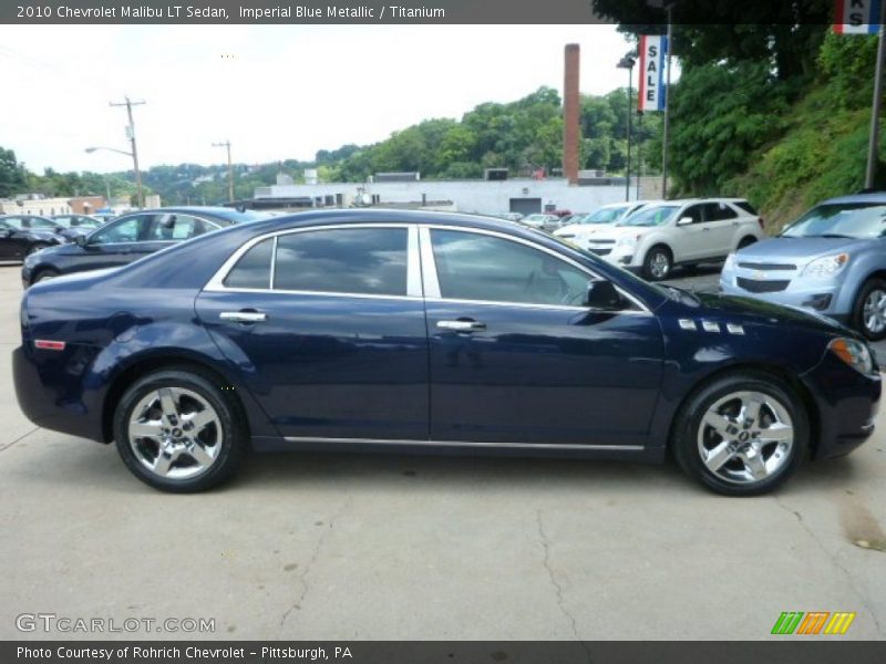 Imperial Blue Metallic / Titanium 2010 Chevrolet Malibu LT Sedan