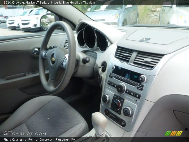 Imperial Blue Metallic / Titanium 2010 Chevrolet Malibu LT Sedan