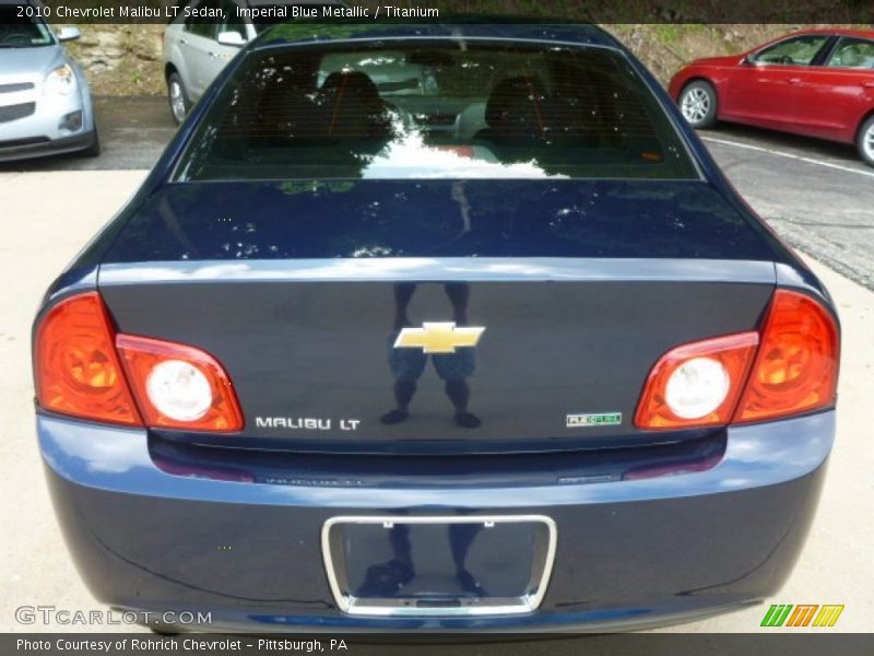 Imperial Blue Metallic / Titanium 2010 Chevrolet Malibu LT Sedan