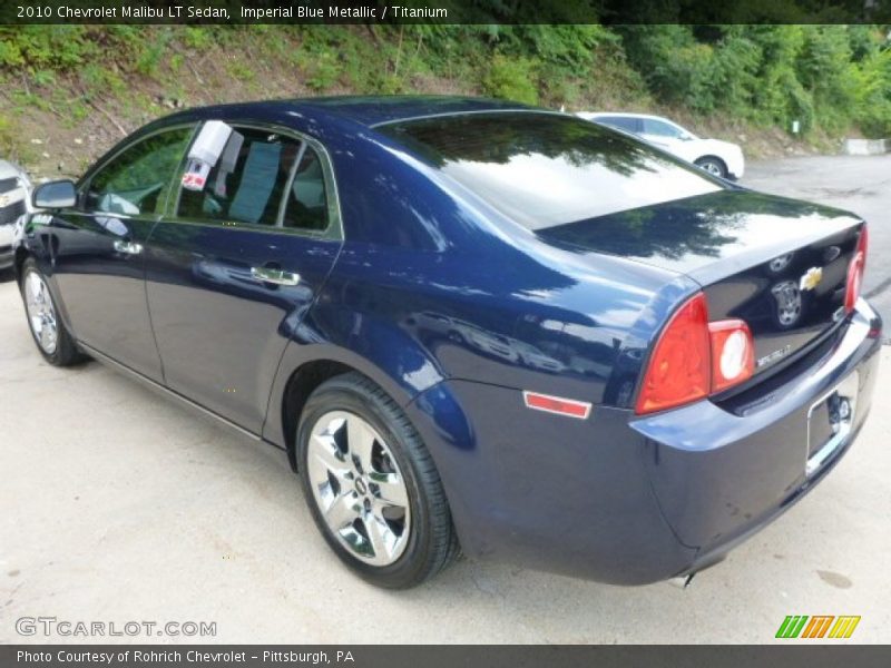 Imperial Blue Metallic / Titanium 2010 Chevrolet Malibu LT Sedan