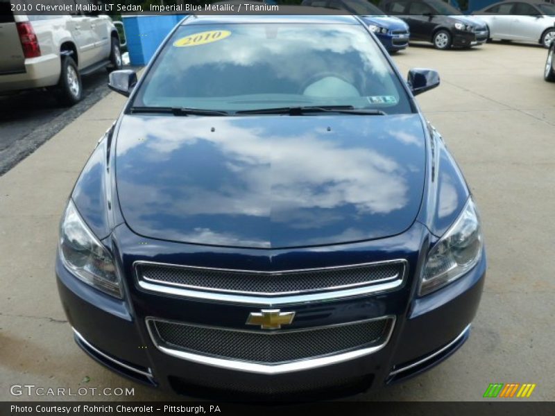 Imperial Blue Metallic / Titanium 2010 Chevrolet Malibu LT Sedan