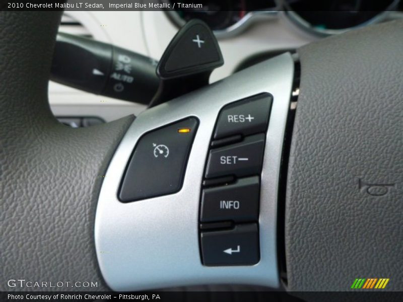 Imperial Blue Metallic / Titanium 2010 Chevrolet Malibu LT Sedan