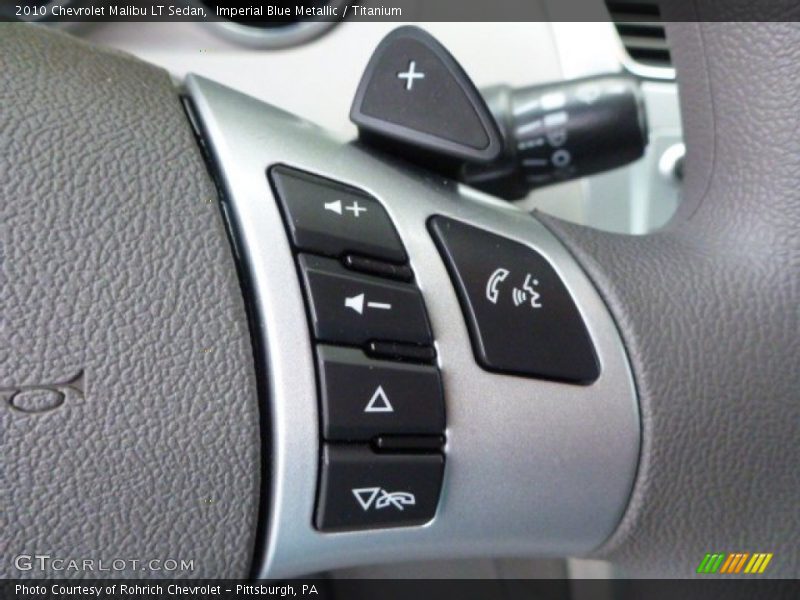 Imperial Blue Metallic / Titanium 2010 Chevrolet Malibu LT Sedan