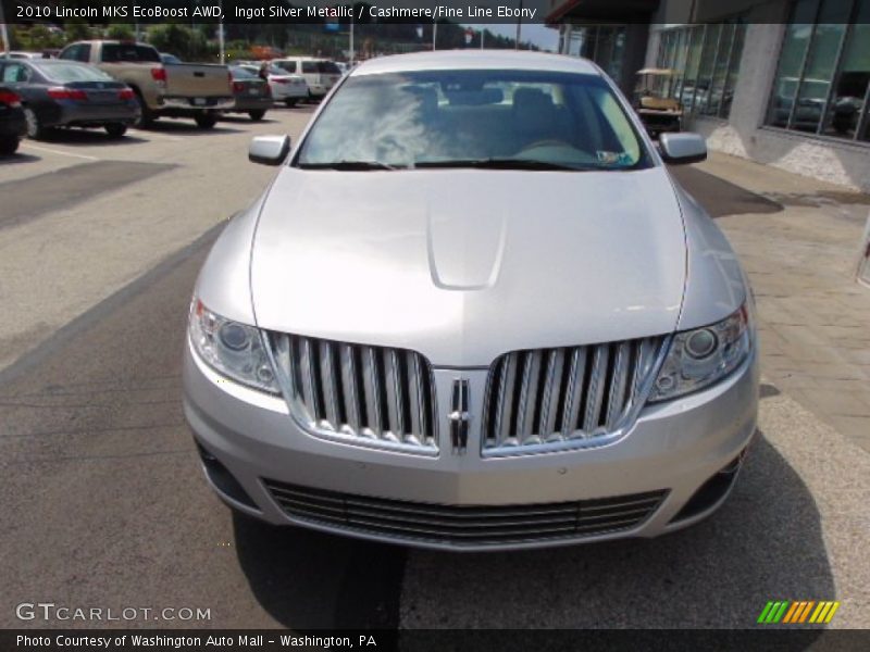 Ingot Silver Metallic / Cashmere/Fine Line Ebony 2010 Lincoln MKS EcoBoost AWD