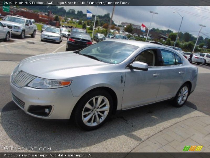Ingot Silver Metallic / Cashmere/Fine Line Ebony 2010 Lincoln MKS EcoBoost AWD