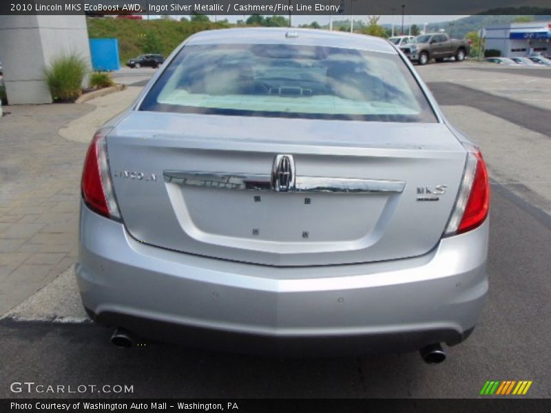 Ingot Silver Metallic / Cashmere/Fine Line Ebony 2010 Lincoln MKS EcoBoost AWD
