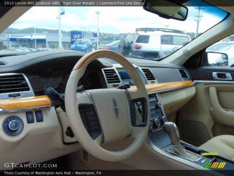 Ingot Silver Metallic / Cashmere/Fine Line Ebony 2010 Lincoln MKS EcoBoost AWD