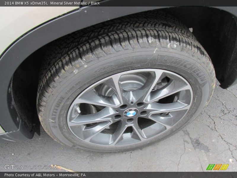 Mineral Silver Metallic / Black 2014 BMW X5 xDrive35i