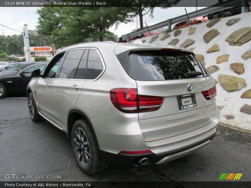 Mineral Silver Metallic / Black 2014 BMW X5 xDrive35i