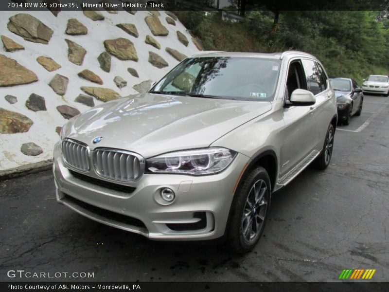 Mineral Silver Metallic / Black 2014 BMW X5 xDrive35i