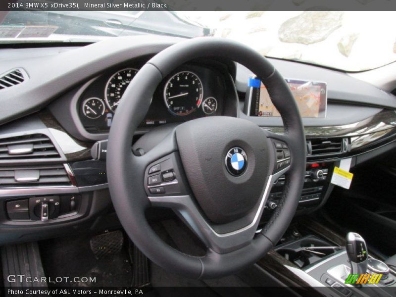Mineral Silver Metallic / Black 2014 BMW X5 xDrive35i