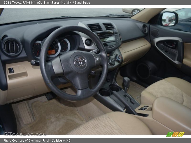 Black Forest Metallic / Sand Beige 2011 Toyota RAV4 I4 4WD