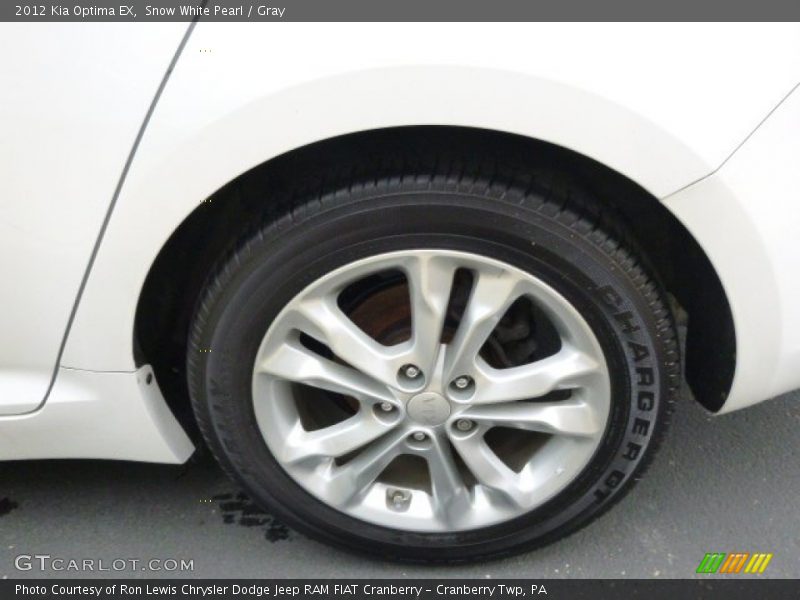 Snow White Pearl / Gray 2012 Kia Optima EX
