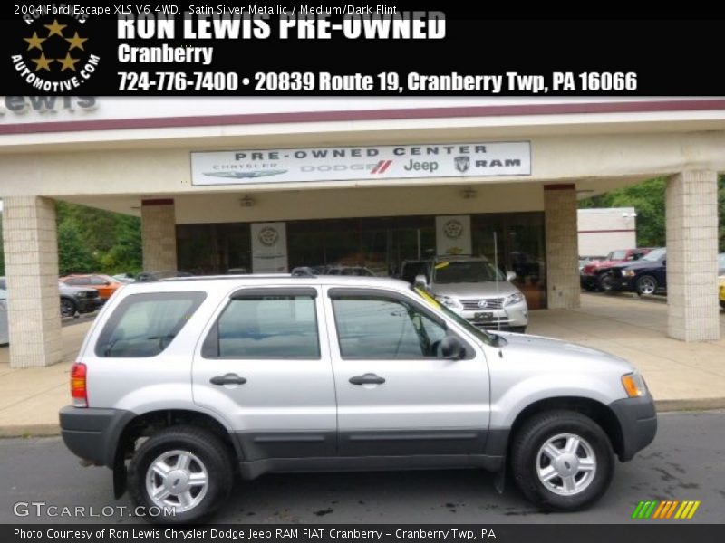 Satin Silver Metallic / Medium/Dark Flint 2004 Ford Escape XLS V6 4WD