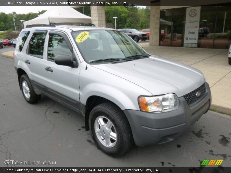 Satin Silver Metallic / Medium/Dark Flint 2004 Ford Escape XLS V6 4WD