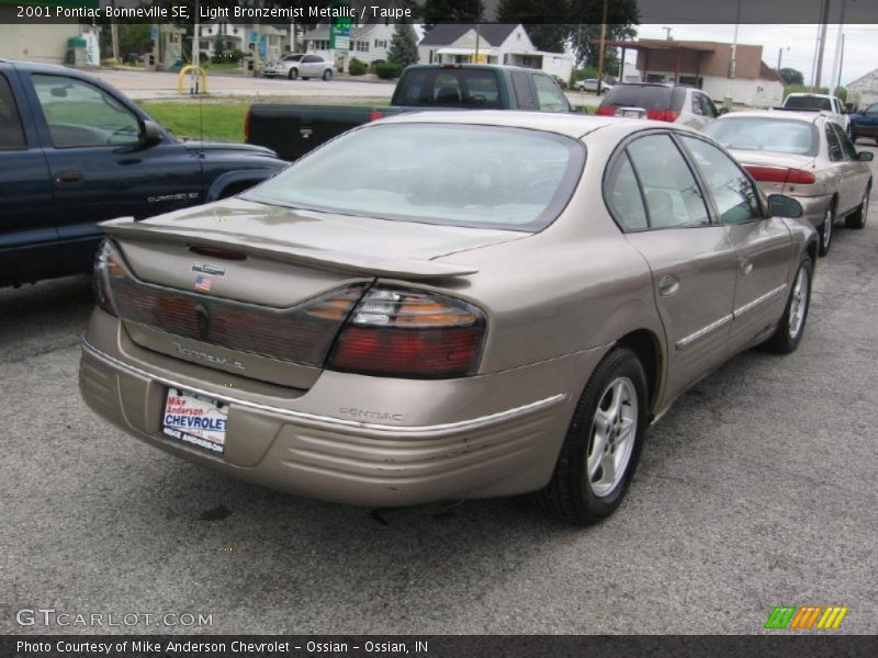 Light Bronzemist Metallic / Taupe 2001 Pontiac Bonneville SE