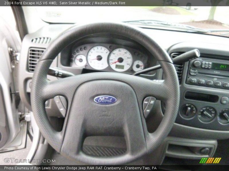 Satin Silver Metallic / Medium/Dark Flint 2004 Ford Escape XLS V6 4WD