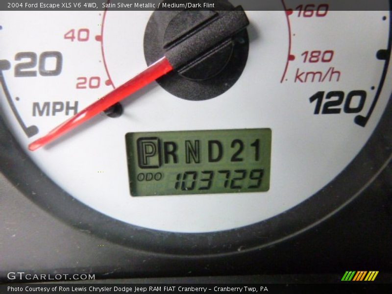 Satin Silver Metallic / Medium/Dark Flint 2004 Ford Escape XLS V6 4WD