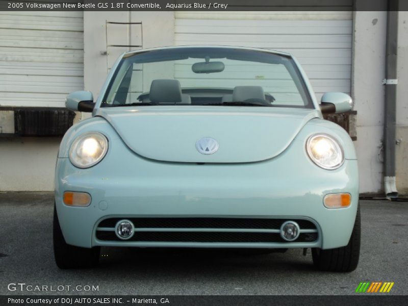 Aquarius Blue / Grey 2005 Volkswagen New Beetle GLS 1.8T Convertible