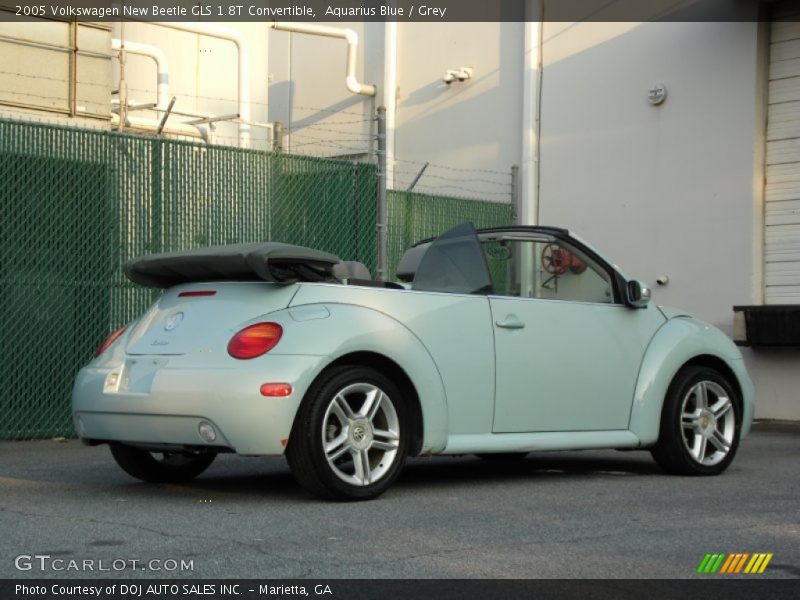 Aquarius Blue / Grey 2005 Volkswagen New Beetle GLS 1.8T Convertible