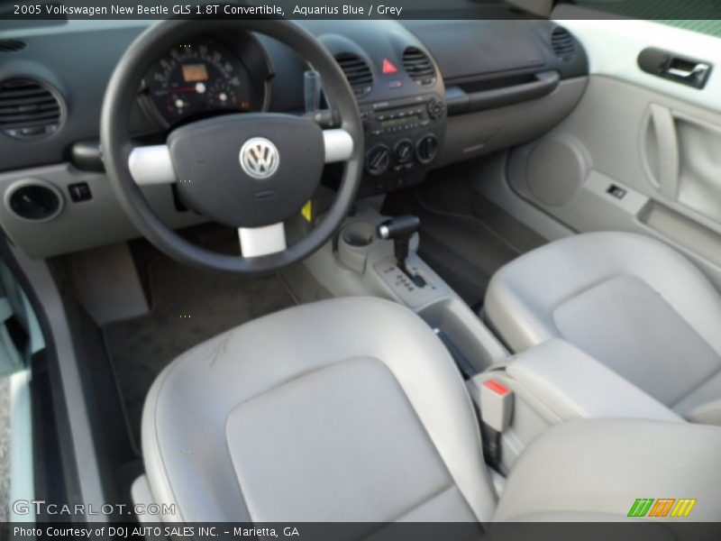 Aquarius Blue / Grey 2005 Volkswagen New Beetle GLS 1.8T Convertible