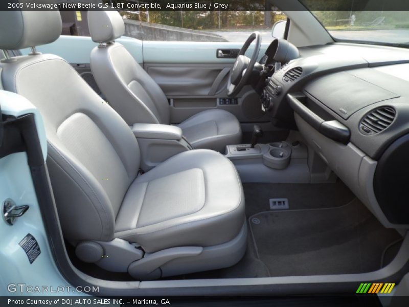 Aquarius Blue / Grey 2005 Volkswagen New Beetle GLS 1.8T Convertible