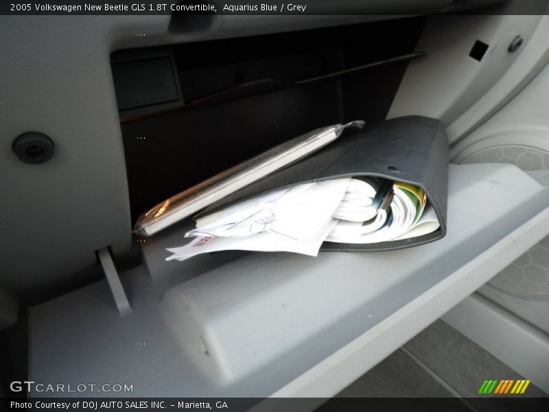 Aquarius Blue / Grey 2005 Volkswagen New Beetle GLS 1.8T Convertible