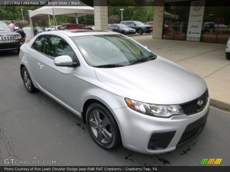 Bright Silver / Black 2010 Kia Forte Koup EX