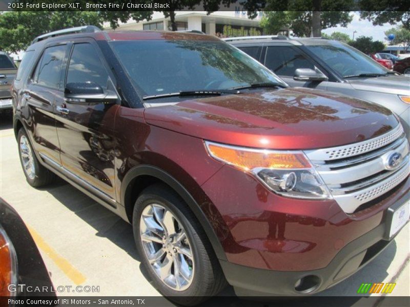 Bronze Fire / Charcoal Black 2015 Ford Explorer XLT