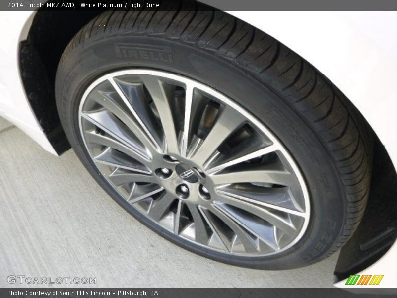 White Platinum / Light Dune 2014 Lincoln MKZ AWD