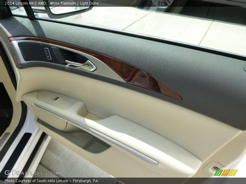 White Platinum / Light Dune 2014 Lincoln MKZ AWD