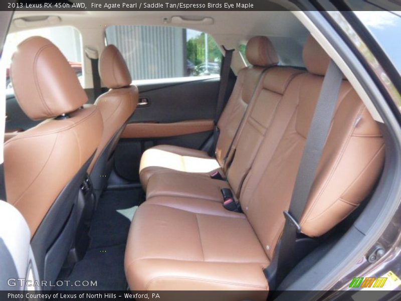 Fire Agate Pearl / Saddle Tan/Espresso Birds Eye Maple 2013 Lexus RX 450h AWD