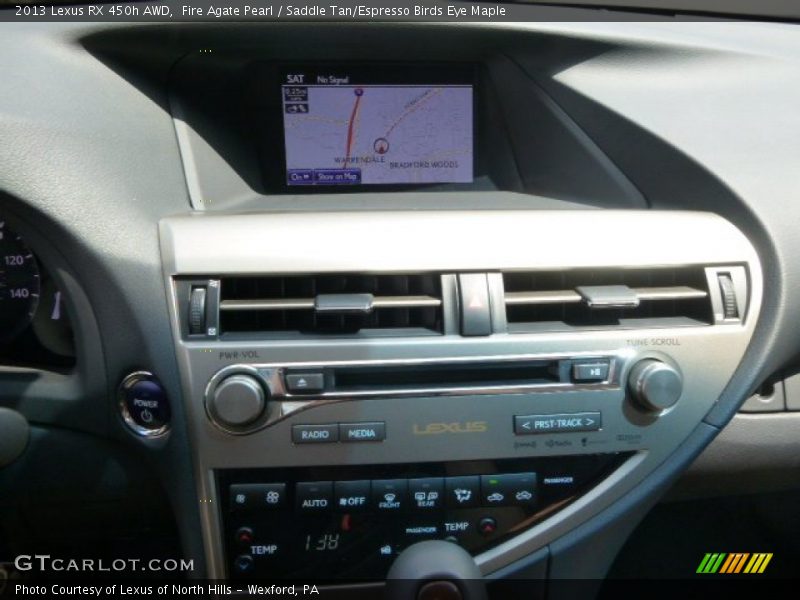 Fire Agate Pearl / Saddle Tan/Espresso Birds Eye Maple 2013 Lexus RX 450h AWD