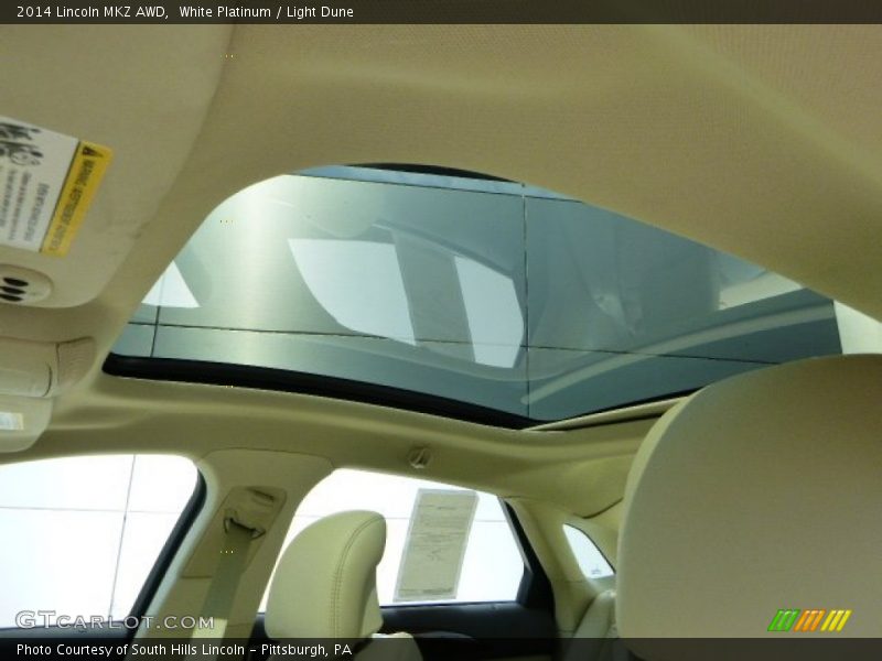 White Platinum / Light Dune 2014 Lincoln MKZ AWD