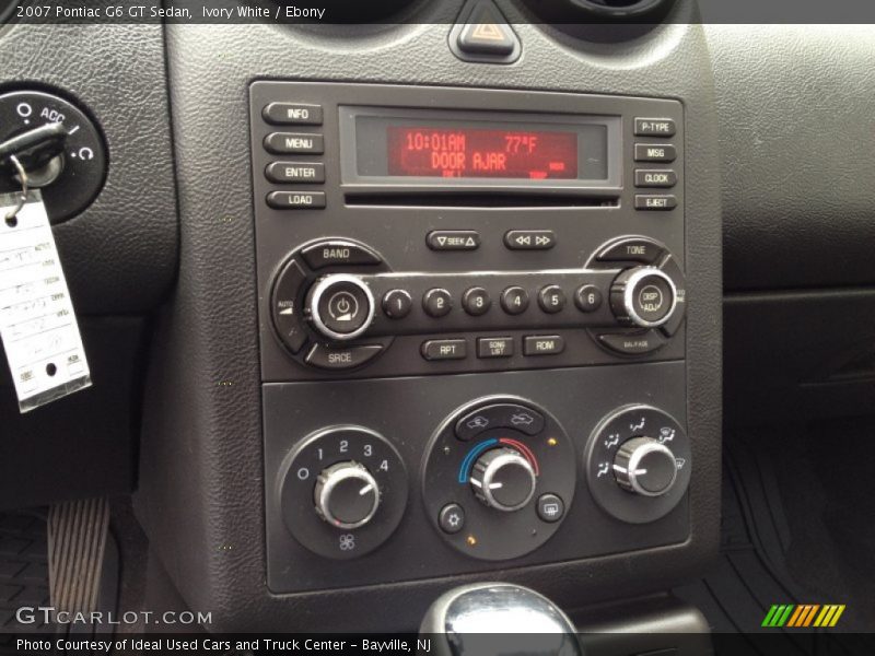 Ivory White / Ebony 2007 Pontiac G6 GT Sedan