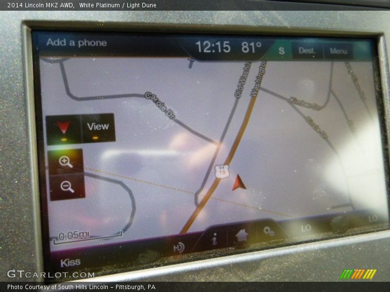 White Platinum / Light Dune 2014 Lincoln MKZ AWD