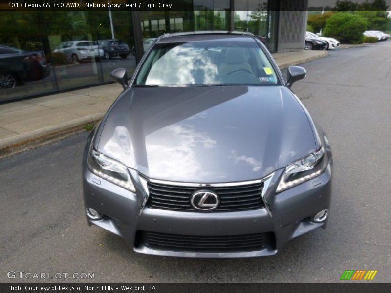 Nebula Gray Pearl / Light Gray 2013 Lexus GS 350 AWD