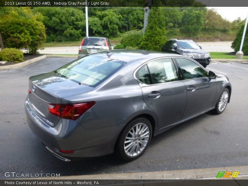 Nebula Gray Pearl / Light Gray 2013 Lexus GS 350 AWD