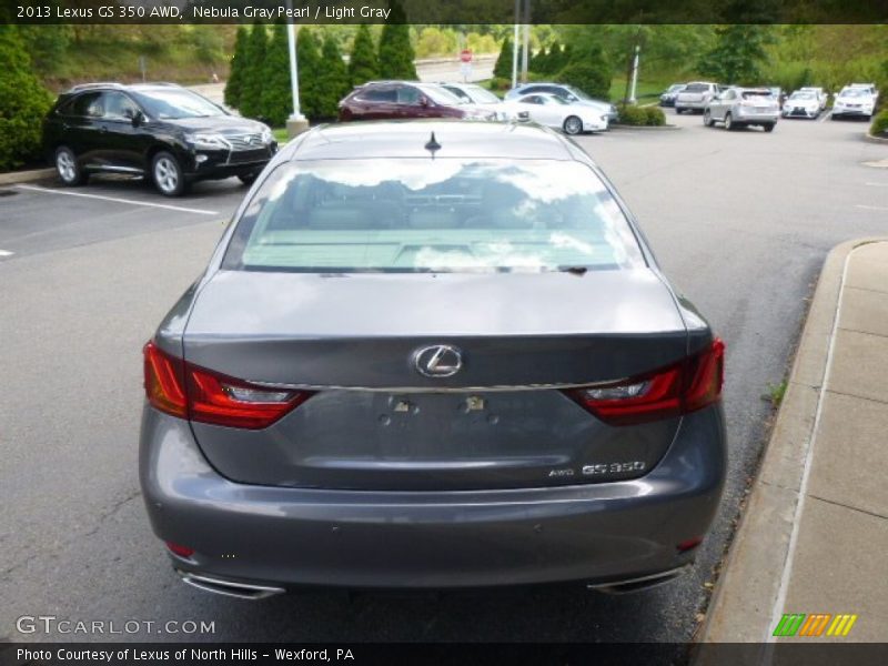 Nebula Gray Pearl / Light Gray 2013 Lexus GS 350 AWD