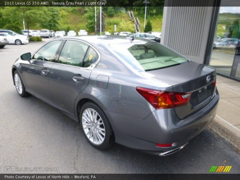 Nebula Gray Pearl / Light Gray 2013 Lexus GS 350 AWD