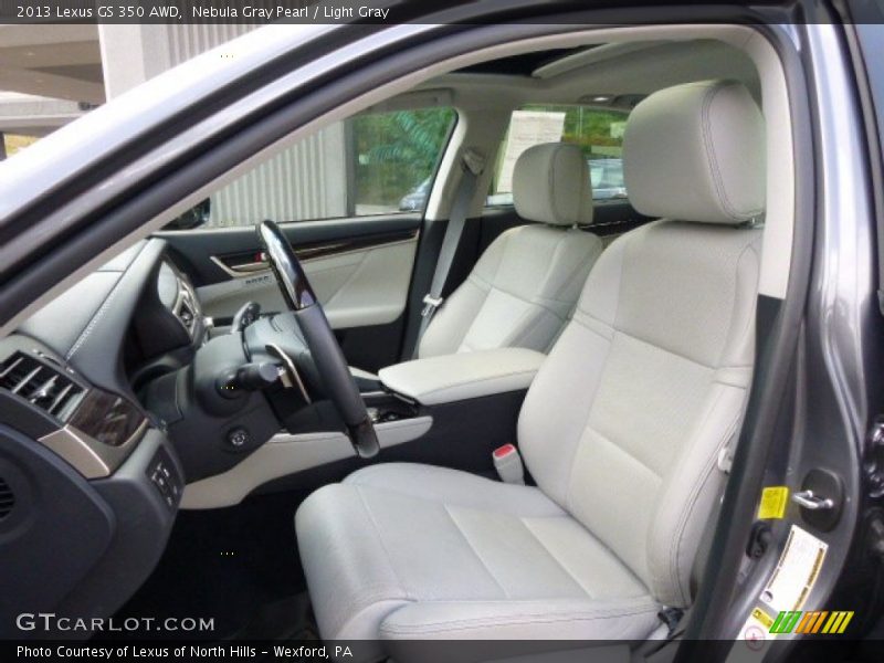 Nebula Gray Pearl / Light Gray 2013 Lexus GS 350 AWD