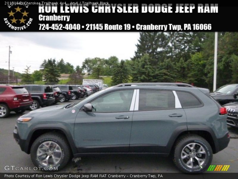 Anvil / Trailhawk Black 2015 Jeep Cherokee Trailhawk 4x4