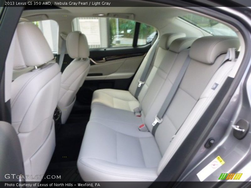 Nebula Gray Pearl / Light Gray 2013 Lexus GS 350 AWD