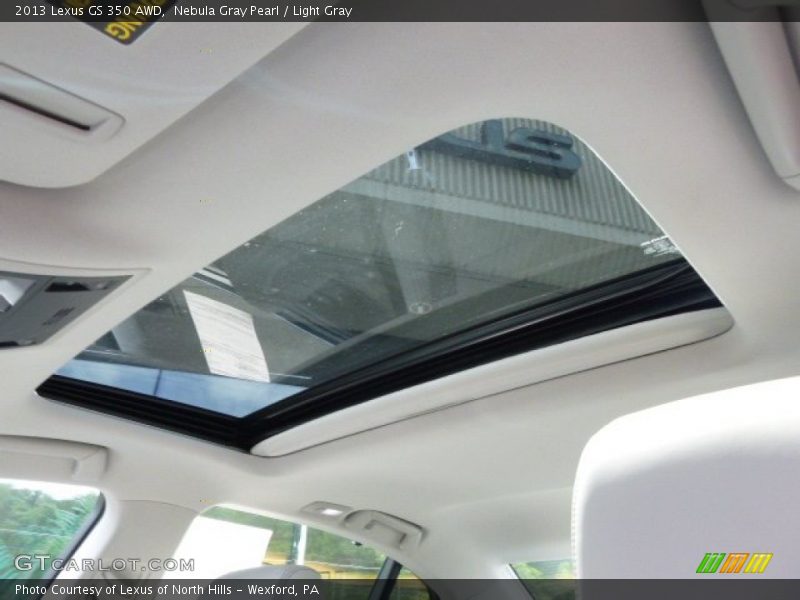 Nebula Gray Pearl / Light Gray 2013 Lexus GS 350 AWD