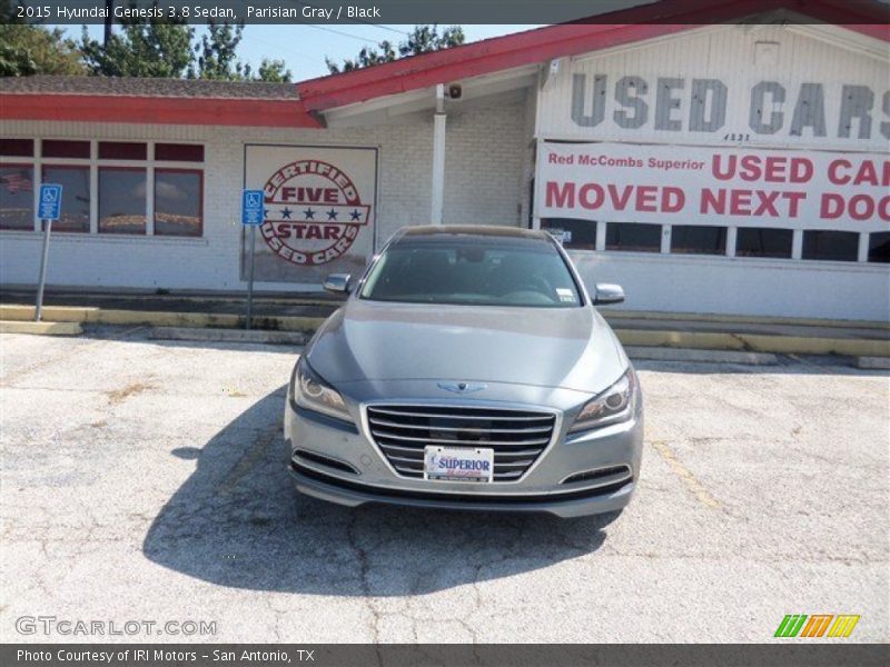 Parisian Gray / Black 2015 Hyundai Genesis 3.8 Sedan