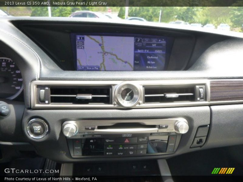 Nebula Gray Pearl / Light Gray 2013 Lexus GS 350 AWD