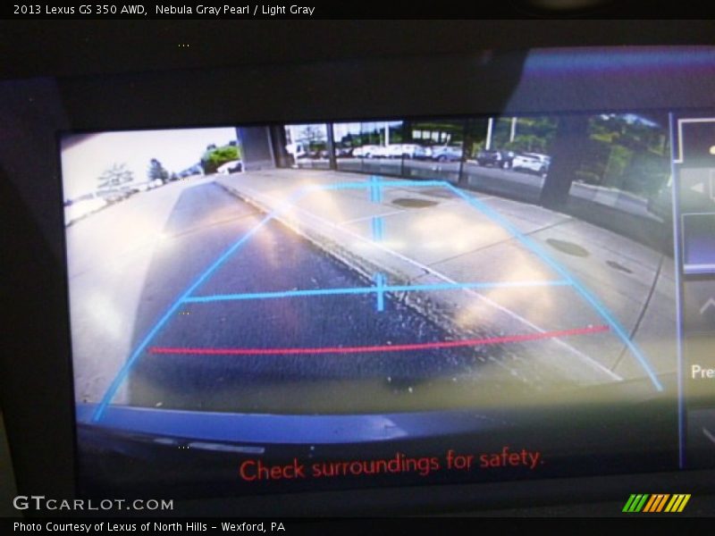 Nebula Gray Pearl / Light Gray 2013 Lexus GS 350 AWD