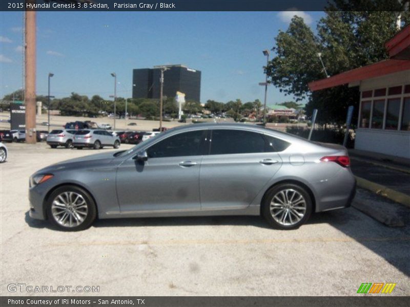 Parisian Gray / Black 2015 Hyundai Genesis 3.8 Sedan
