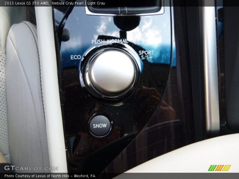 Nebula Gray Pearl / Light Gray 2013 Lexus GS 350 AWD