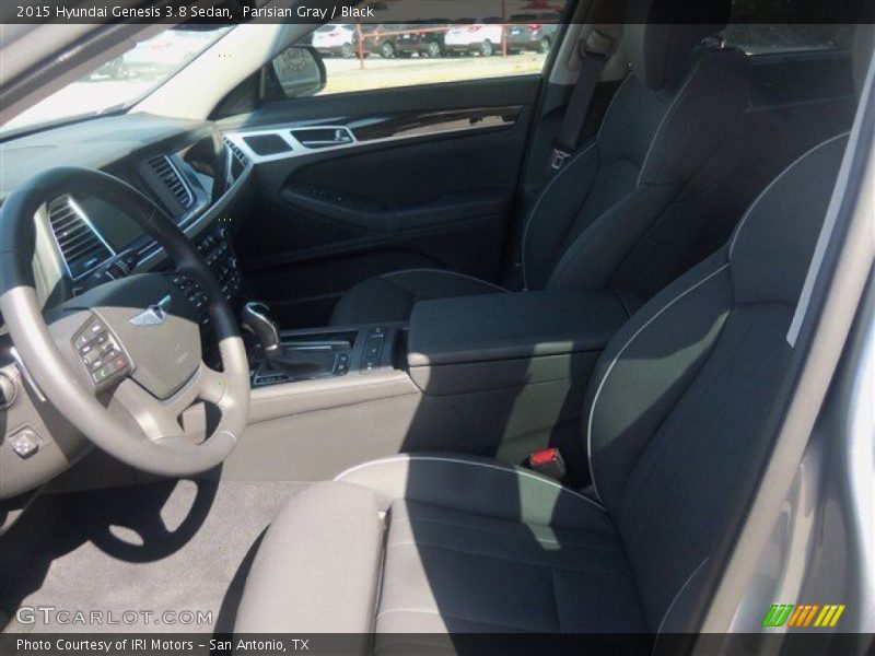 Parisian Gray / Black 2015 Hyundai Genesis 3.8 Sedan